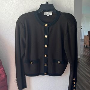 St John Brown/Black Sweater M